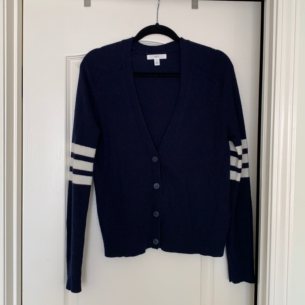 Nordstrom Navy Button Cardigan | Size M